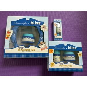 Gilmore girls x bliss Skincare Set Exfoliating Mask, Serum Moisturizer, Lip Mask